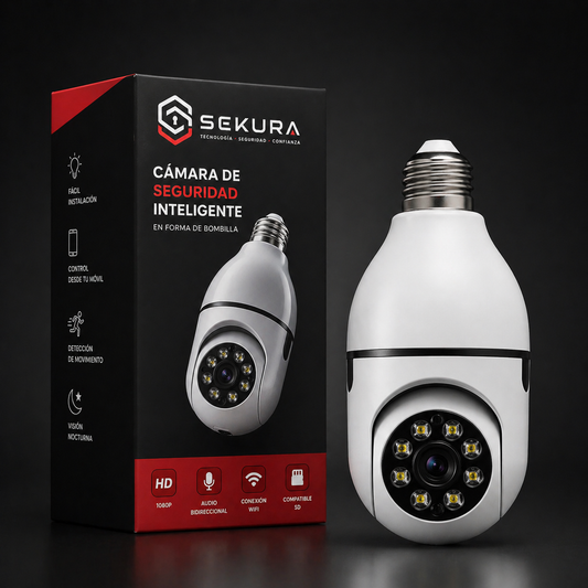 Vigia Pro - Cámara de seguridad inalámbrica adaptador bombilla
