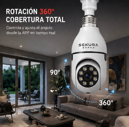 Vigia Pro - Cámara de seguridad inalámbrica adaptador bombilla