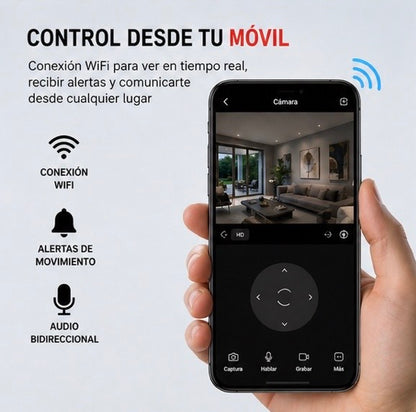 Vigia Pro - Cámara de seguridad inalámbrica adaptador bombilla