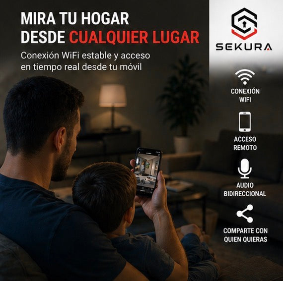 Vigia Pro - Cámara de seguridad inalámbrica adaptador bombilla